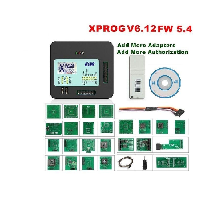 (RU Ship) Latest Version Xprog V6.12 XPROG-M ECU Programmer With USB Dongle Free Shipping