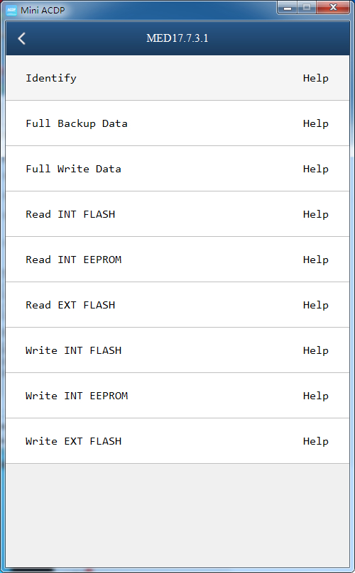 Yanhua Mini ACDP Mercedes Benz DME Clone Module15