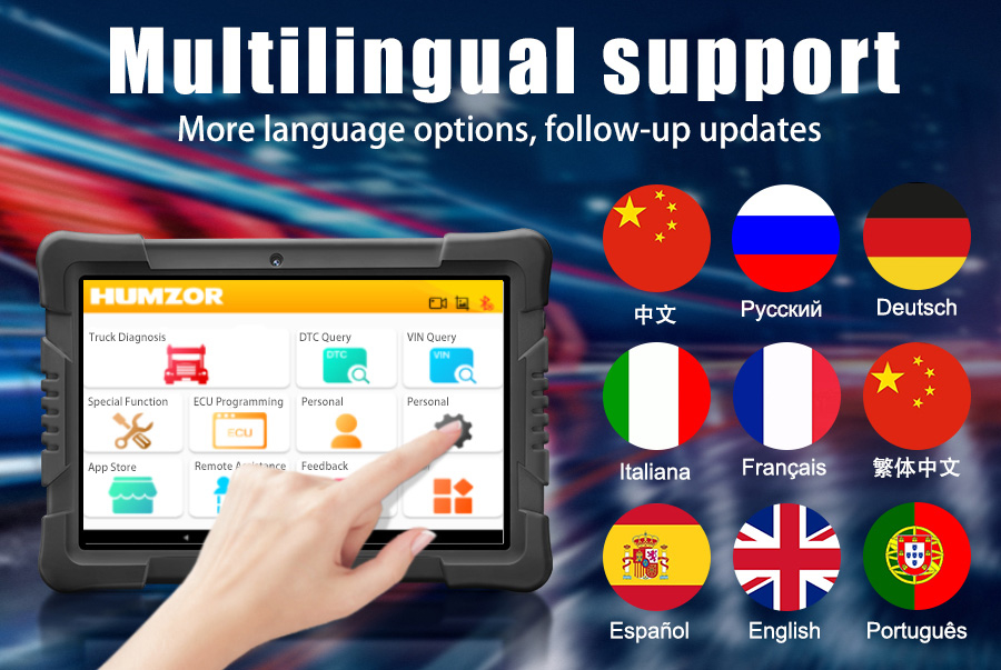 Humzor NexzDAS ND506 Plus Full Version 10 Inch Tablet