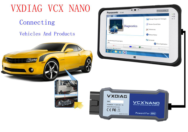 Vxdiag VCX Nano for GM/OPEL USB Conenction