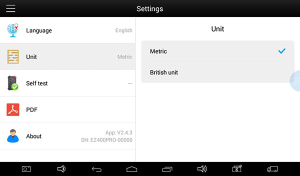 XTOOL EZ400 Pro setting