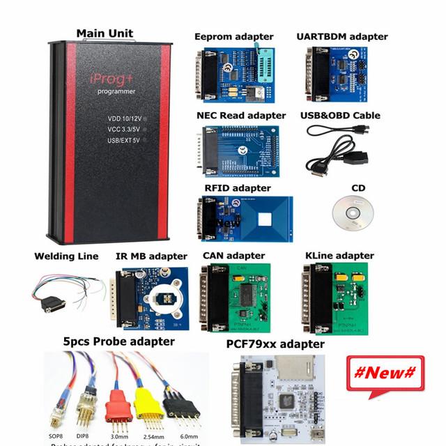 (PL/ES/RU Ship)IPROG Pro 2019 V84 Full ECU Key Programmer Iprog+ IMMO   Correction Airbag Reset Iprog V84 PK DIGIPROG 3 Carprog