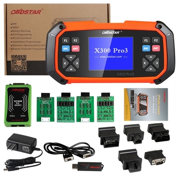 [US/UK Ship] OBDSTAR X300 PRO3 X-300 Key Master with Immo+ Adjustment+EEPROM/PIC+OBDII+Toyota G &amp; H Chip All Keys Lost