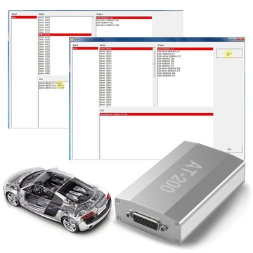 BMW AT-200 AT200 V1.8.3 ECU Programmer &amp;amp; ISN OBD Reader Support MSV90 MSD85 MSD87 B48