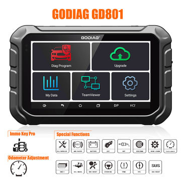 [EU Ship] GODIAG GD801 Key Programmer Multi-language Support  Correction ABS EPB TPMS EEPROM etc Get Free Gift Godiag GT100