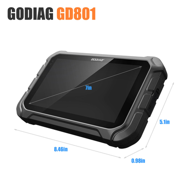 [EU Ship] GODIAG GD801 Key Programmer Multi-language Support  Correction ABS EPB TPMS EEPROM etc Get Free Gift Godiag GT100