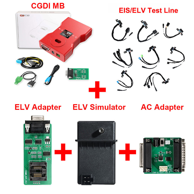 [EU Ship] CGDI MB with Full Adapters including EIS/ELV Test Line + ELV Adapter + ELV Simulator + AC Adapter with New Diode