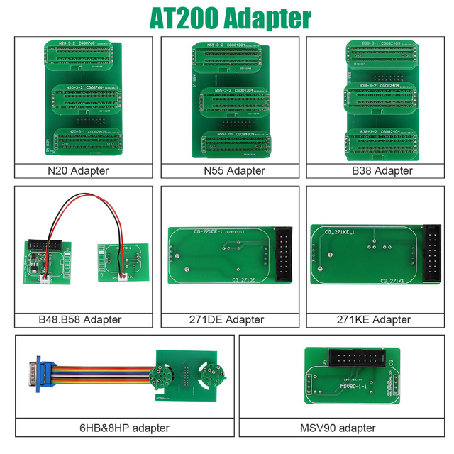 AT-200 AT200 New Adapters Set No Need Disassembly including 6HP &amp;amp; 8HP / MSV90 / N55 / N20 / B48/ B58/ B38 etc