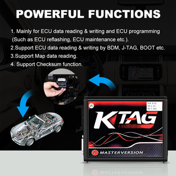 New 4LED Red PCB KTAG 7.020 EU Online Version SW V2.25 No Token Limited Support Full Protocols