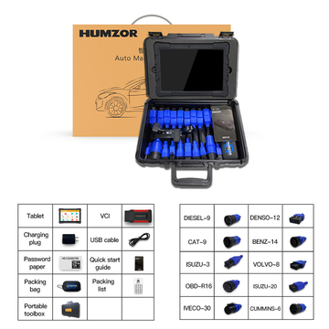 Humzor NexzDAS ND606 Plus Gasoline and Diesel Integrated  Auto Diagnosis Tool OBD2 Scanner For Both Cars And Heavy Duty Trucks