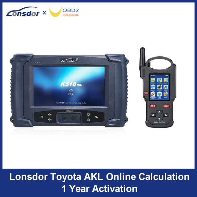 Lonsdor Toyota AKL Online Calculation 1 Year Activation for K518ISE K518S &amp;amp; KH100+ Support Latest Toyota &amp;amp; Lexus All Key Lost and Add Key