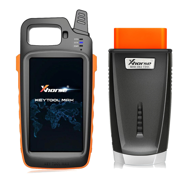 [US/UK/EU Ship] Xhorse VVDI Key Tool Max with VVDI MINI OBD Tool Support Bluetooth Get Free Renew Cable