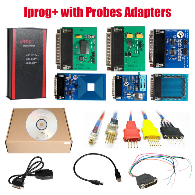 [EU Ship] V85 Iprog+ Pro Programmer with Probes Adapters for in-circuit ECU Free Shipping