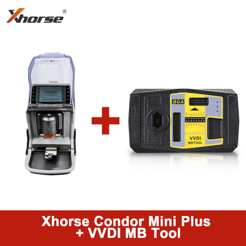 [US/UK/EU Ship] Xhorse Condor MINI Plus Cutting Machine with VVDI MB Tool Key Programmer Get 1 Year Unlimited Token Service