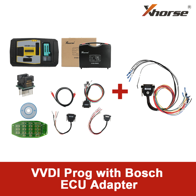 [UK/EU Ship] Original Xhorse VVDI Prog Programmer with Bosch ECU Adapter Read BMW ECU N20 N55 B38 ISN without Opening