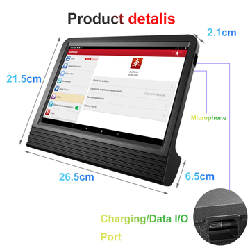 [EU/UK Ship] Launch X431 V+ 4.0 Wifi/Bluetooth 10.1inch Tablet with HD3 Ultimate Heavy Duty Adapter Work on both 12V &amp;amp; 24V Cars and Trucks