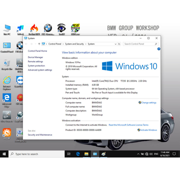 V2021.6 BMW ICOM Software HDD Win10 System ISTA-D 4.29.20 ISTA-P 3.68.0.0008 with Engineers Programming 500GB Hard Disk
