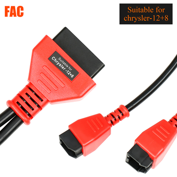 Original Autel Chrysler 12+8 Adaptor for Autel MaxiSys Elite/ MS908/ MS908P/ MS908S Pro/ IM608 /Launch X431 V/ OBDSTAR