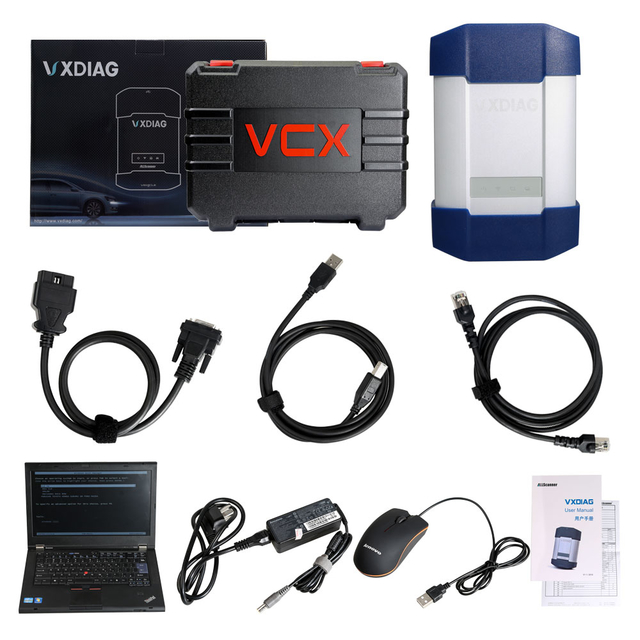 VXDIAG Multi Diagnostic Tool for Full Brands HONDA/GM/VW/FORD/MAZDA/TOYOTA/Subaru/VOLVO/ BMW/BENZ with 2TB HDD &amp;amp; Lenovo T420