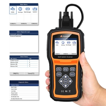 Foxwell NT530 Multi-System Scanner with 1 Free Car Make Update Version of NT520 Pro/NT510