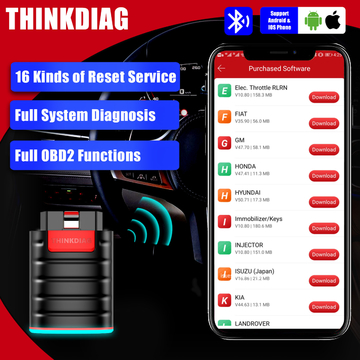 THINKCAR Thinkdiag Full System OBD2 Diagnostic Tool with All Brands License Free Update for One Year