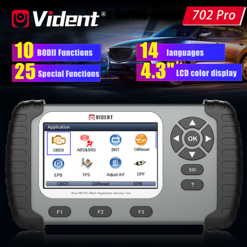 VIDENT iAuto 702 Pro Multi-Applicaton Service Tool with 31 Special Functions 3 Years Free Update Online