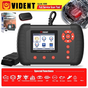 Original VIDENT iLink400 Full System Scan Tool Single Make Support ABS/SRS/EPB//DPF Regeneration/Oil Reset