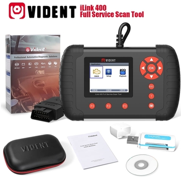 Original VIDENT iLink400 Full System Scan Tool Single Make Support ABS/SRS/EPB//DPF Regeneration/Oil Reset