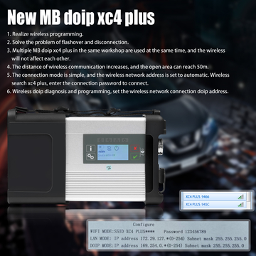 MB SD C5 BENZ C5 DOIP Star Diagnosis with Wifi for Cars and Trucks in Carton Box No Software
