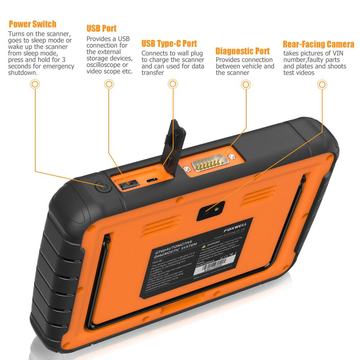 Foxwell GT60 Android Tablet Full System Scanner Support 19+ Special Functions Oil/EPB/Reset/DPF/BMS/Injector/Coding Update Version of GT80