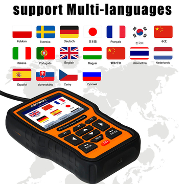 Foxwell NT510 Elite Multi-System Scanner with 1 Free Car Software+OBD Service Reset Bi-Directional Active Test