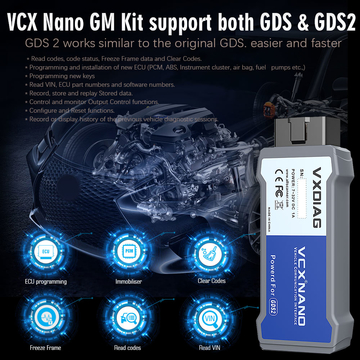 [On Sale] VXDIAG VCX NANO Multiple GDS2 and TIS2WEB Diagnostic/Programming System for GM/Opel Ship from EU/RU