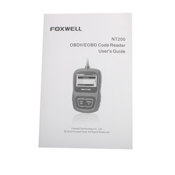 Foxwell CAN OBDII/EOBD Code Reader NT200 Support Multi-Languages and Update Free Lifetime