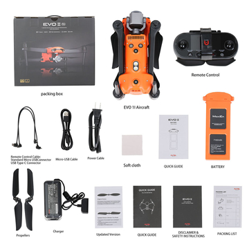 Original Autel Robotics EVO II Pro 6K Drone Rugged Bundle (With One Extra Battery)