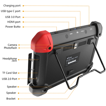 XTOOL PS90 PRO Car and Truck Diagnosis System Support Special Functions Free Update Online