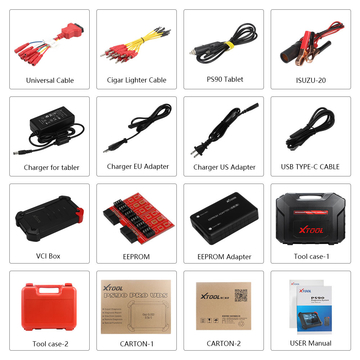 XTOOL PS90 PRO Car and Truck Diagnosis System Support Special Functions Free Update Online