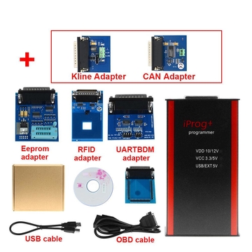 (RU Ship)2020 Newest V85 Iprog Pro+ Iprog Programmer for IMMO/ Correction/Airbag Reset till the year 2019 Replace Car prog
