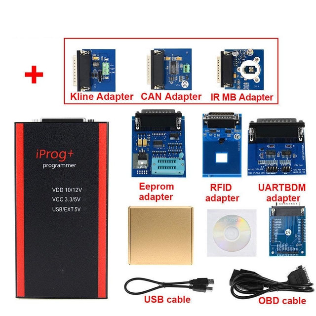 (PL/RU Ship) V85 Iprog+ Key Programmer Support IMMO +  Correction + Airbag Reset Iprog Pro Till 2019 Replace Carprog