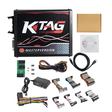 (PL/ES/RU Ship) Online EU Red KTAG V7.020 Master V2.23 No Token Limit 4 LED K-Tag 7.020 7020 ECU Programmer Car Truck Tractor Tuning Tool