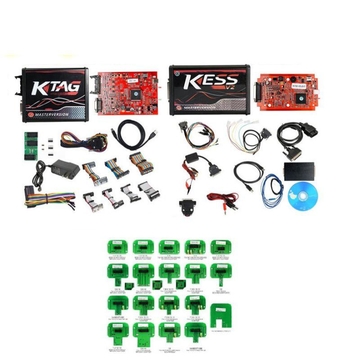 (PL/ES/RU Ship) KESS V5.017 RED+KTAG V7.02 RED+22PCS BDM ADAPTERS