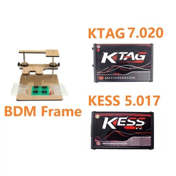 (ES/RU Ship) KESS V5.017 RED+KTAG V7.02 RED+BDM FRAME