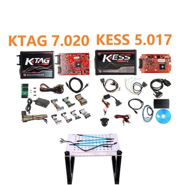 (ES/RU Ship)KESS V5.017 RED+KTAG V7.02 RED+LED BDM Frame