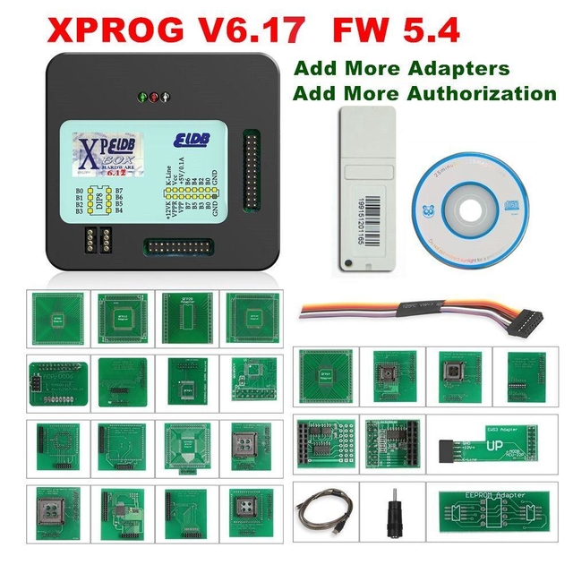 XPROG 6.17 ECU Programmer Add New Authorization X-prog V6.17 X PROG 6.17 Xprog EEPROM Adapter X-PROG M 6.17 X PROG V6.17