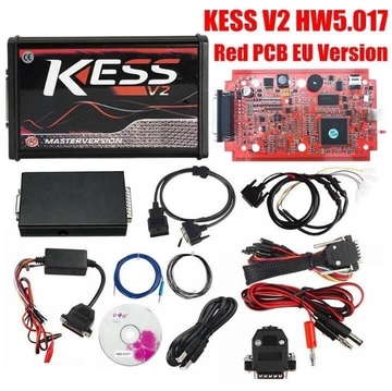 (PL/ES/RU Ship) Kess V2 V5.017 EU Version SW V2.53 with Red PCB Online Version Support 140 Protocol No Token Limited