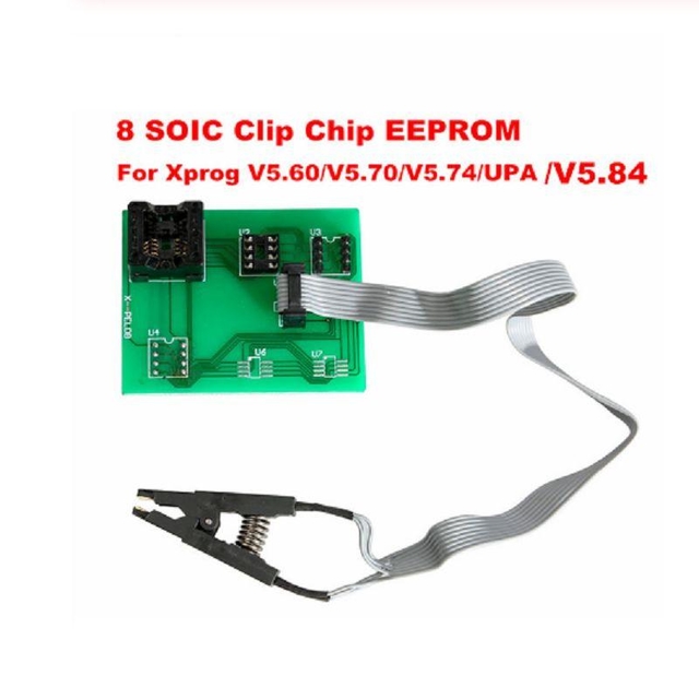 xprog eeprom board upa usb v1.3 programmer upa usb adapter with soic 8 sop8 test clip for xprog V5.60/V5.70/V5.74